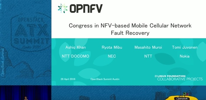 Congress in NFV-based Mobile Cellular Network Fault Recoveryセッション画像