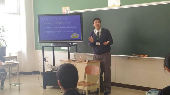 キャリア教育(中学校)の授業写真