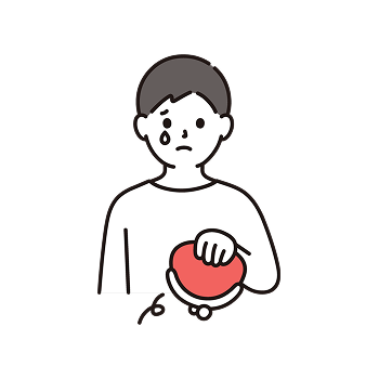 お金がない男性