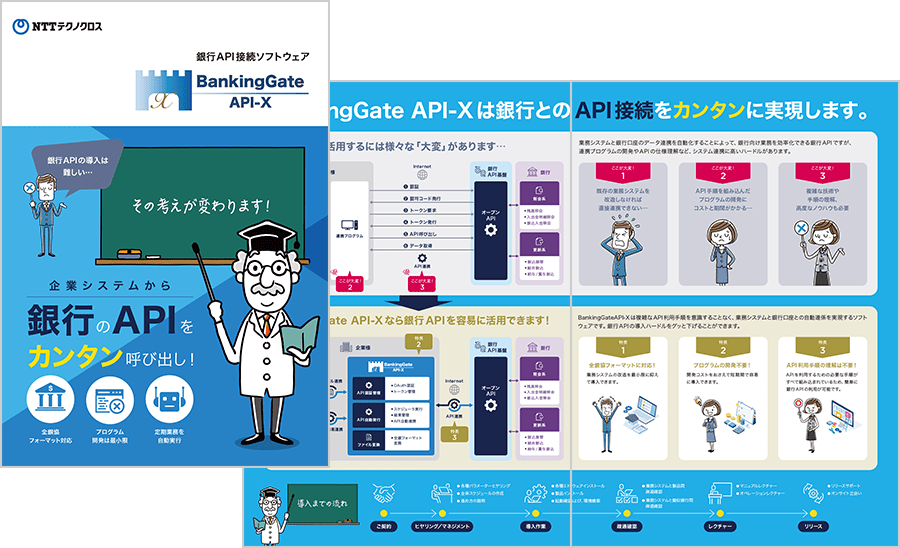 銀行API接続ソフトウェア「BankingGate API-X」パンフレット