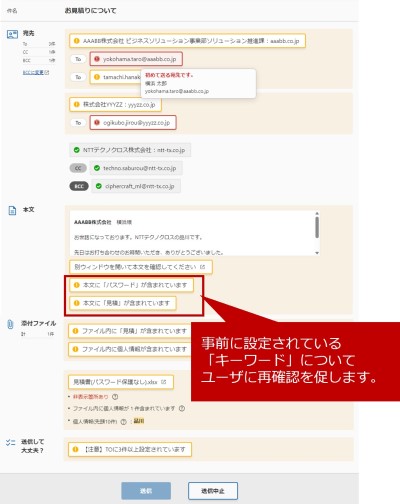 ポップアップ画面の画像