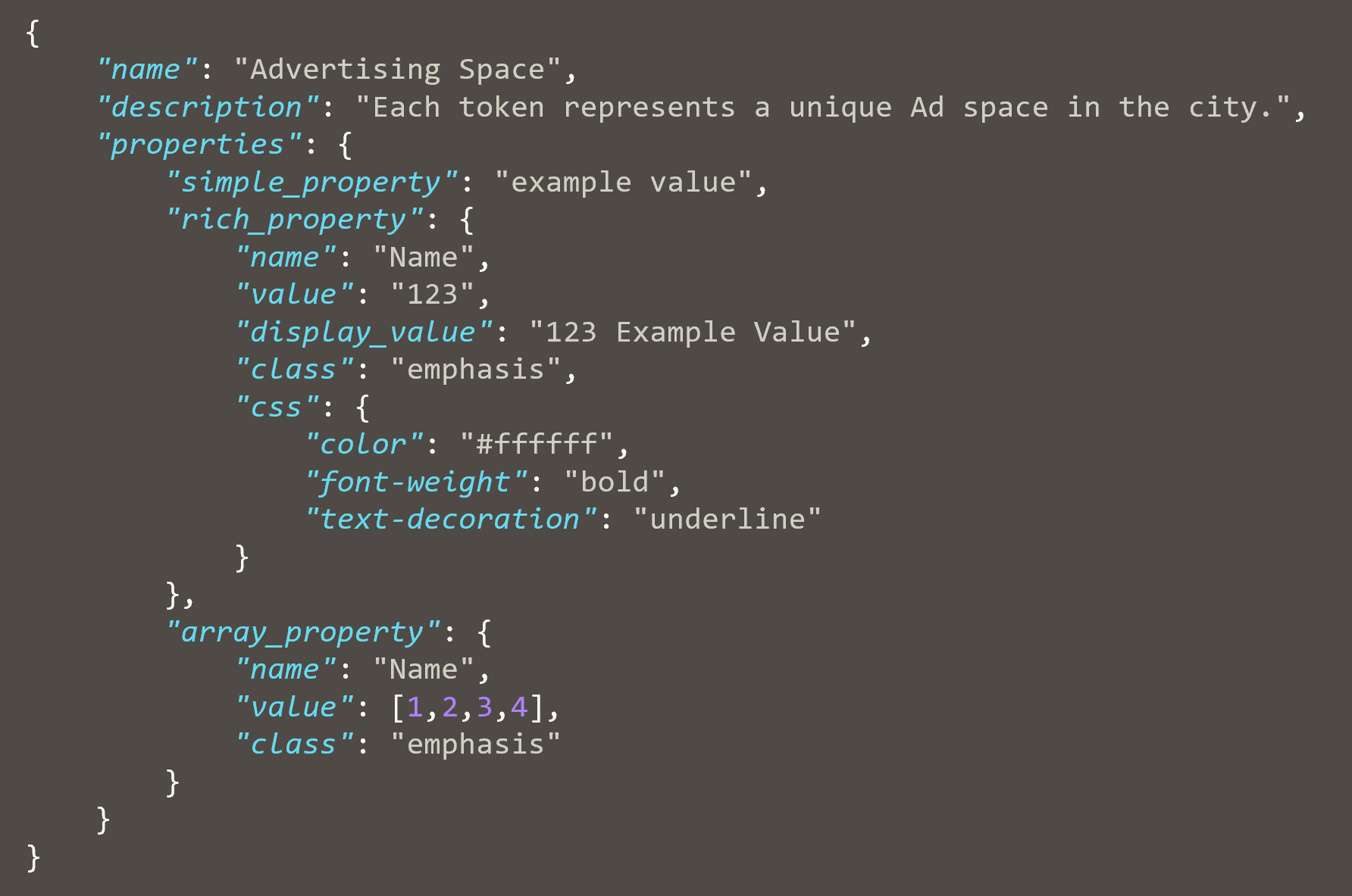 ERC-1155 Metadataにおけるproperties