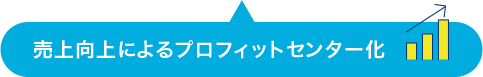 売上向上によるプロフィットセンター化