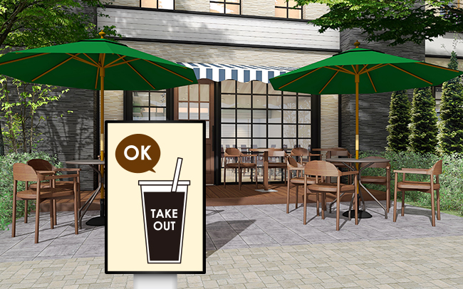 飲食店サイネージ