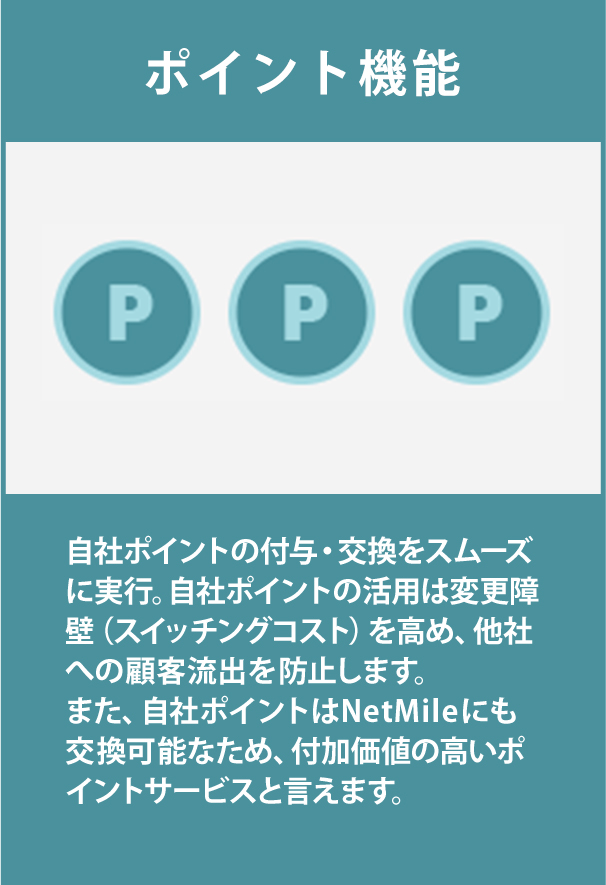 ポイント機能