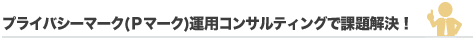 プライバシーマーク（Pマーク）運用コンサルティングで課題解決！