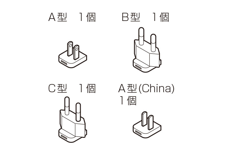 会議用マイク・スピーカー「R-Talk」商品構成 電源アダプタプラグ