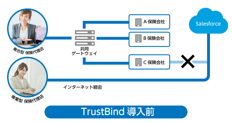 TrustBind Gateway保険事例導入前