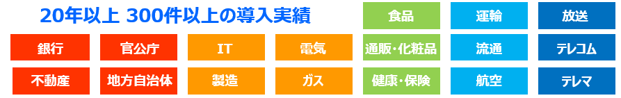 20年以上、200件以上の導入実績