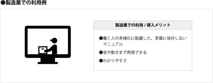 製造業での利用例