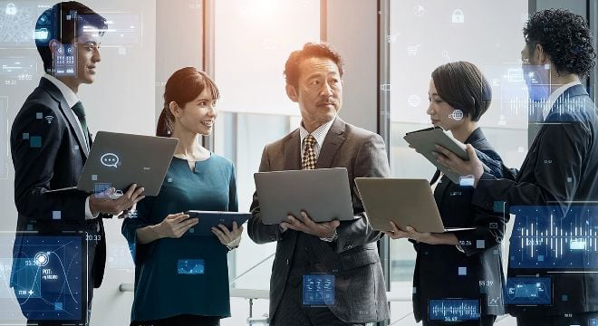 複数部門の業務データの集約