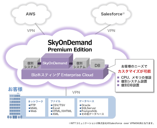 SkyOnDemand Premium Edition サービスイメージ）