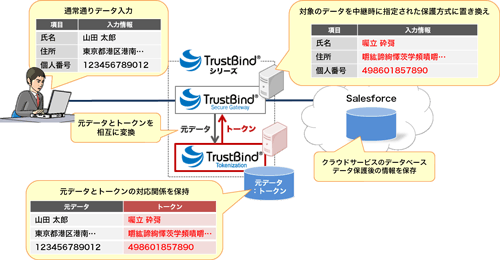 「TrustBind/Tokenization」の仕組み